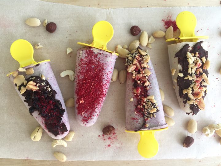 Vegan Banana & Cashew Ice Cream Pops